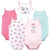 image:imageHudson Baby Basics Unisex Baby 5Pack Sleeveless Baby BodysuitsCheerful Explorer