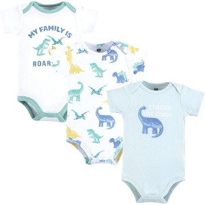 image:imageHudson Baby Cotton Bodysuits Family Dino 1824 Months