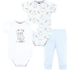 image:imageHudson Baby Unisex Baby Cotton Bodysuit and Pant Set Bonita Long Sleeve 1218 MonthsBlue