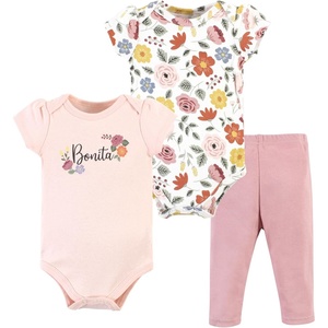 image:imageHudson Baby Unisex Baby Cotton Bodysuit and Pant Set Bonita Long Sleeve 1218 MonthsBonita Short Sleeve
