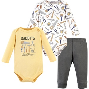 image:imageHudson Baby Unisex Baby Cotton Bodysuit and Pant Set Bonita Long Sleeve 1218 MonthsConstruction Work