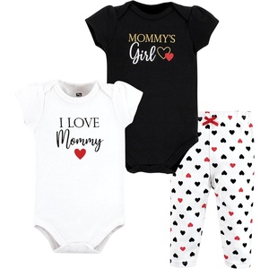 image:imageHudson Baby Unisex Baby Cotton Bodysuit and Pant Set Bonita Long Sleeve 1218 MonthsGirl Mommy Red Black
