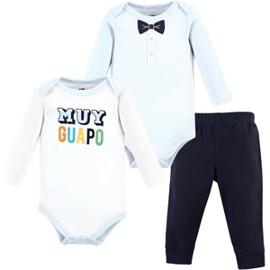 image:imageHudson Baby Unisex Baby Cotton Bodysuit and Pant Set Bonita Long Sleeve 1218 MonthsHola Ladies Long Sleeve