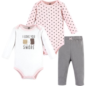 image:imageHudson Baby Unisex Baby Cotton Bodysuit and Pant Set Bonita Long Sleeve 1218 MonthsLove You Smore