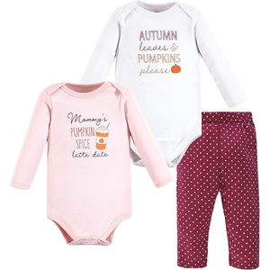 image:imageHudson Baby Unisex Baby Cotton Bodysuit and Pant Set Bonita Long Sleeve 1218 MonthsPumpkin Spice Date