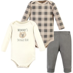 image:imageHudson Baby Unisex Baby Cotton Bodysuit and Pant Set Bonita Long Sleeve 1218 MonthsSnuggle Bear