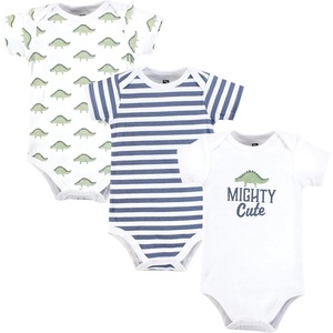 image:imageHudson Baby Unisex Baby Cotton Bodysuits Mighty Cute Dino 912 Months
