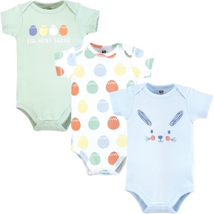 image:imageHudson Baby Unisex Cotton Bodysuits Egg Hunt 912 Months