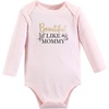 image:imageHudson Baby Baby Girls Cotton Longsleeve Bodysuits 3packMom Dad Toile