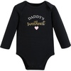image:imageHudson Baby Baby Girls Cotton Longsleeve Bodysuits 3packMom Dad Toile