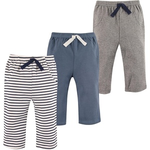 image:imageHudson Baby Basics Unisex Baby Everyday Cotton Pants 3PackOceanic Stripes