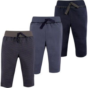 image:imageHudson Baby Basics Unisex Baby Everyday Cotton Pants 3PackShadow Stripes