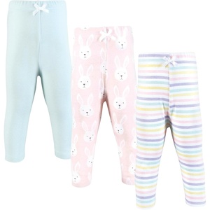 image:imageHudson Baby Basics Unisex Baby Everyday Cotton Pants 3PackSpringtime Bunny Pink