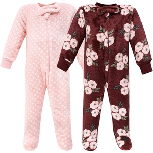 image:imageHudson Baby babygirls Plush Sleep and PlayHudson Baby Unisex Baby Plush Sleep and PlayBurgundy Floral