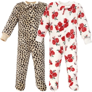 image:imageHudson Baby babygirls Plush Sleep and PlayHudson Baby Unisex Baby Plush Sleep and PlayRed Rose Leopard