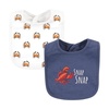image:imageHudson Baby Unisex Baby Cotton Bibs Popsicle One SizeBoy Whale Shark