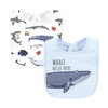 image:imageHudson Baby Unisex Baby Cotton Bibs Popsicle One SizeBoy Whale Shark