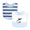 image:imageHudson Baby Unisex Baby Cotton Bibs Popsicle One SizeBoy Whale Shark
