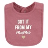 image:imageHudson Baby Unisex Baby Cotton Bibs Popsicle One SizeMama Mauve Sage Rose