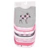 image:imageHudson Baby Unisex Baby Cotton Bibs Popsicle One SizePink Plaid Moose