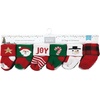 image:imageHudson Baby Unisex Baby Cotton Rich Newborn and Terry Socks12 Days of Christmas Santa