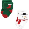 image:imageHudson Baby Unisex Baby Cotton Rich Newborn and Terry Socks12 Days of Christmas Santa