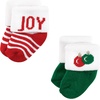 image:imageHudson Baby Unisex Baby Cotton Rich Newborn and Terry Socks12 Days of Christmas Santa