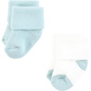 image:imageHudson Baby Unisex Baby Cotton Rich Newborn and Terry SocksBlue Green Heel Toe
