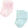 image:imageHudson Baby Unisex Baby Cotton Rich Newborn and Terry SocksLittle Love