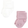 image:imageHudson Baby Unisex Baby Cotton Rich Newborn and Terry SocksMauve Neutral