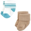 image:imageHudson Baby Unisex Baby Cotton Rich Newborn and Terry SocksSports Stripes