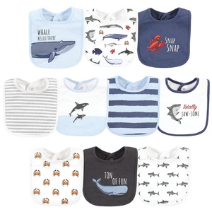 image:imageHudson Baby Unisex Baby Cotton Bibs Popsicle One SizeBoy Whale Shark