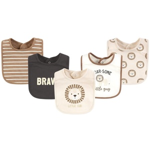 image:imageHudson Baby Unisex Baby Cotton Bibs Popsicle One SizeBrave Lion
