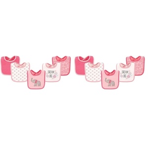 image:imageHudson Baby Unisex Baby Cotton Bibs Popsicle One SizeElephant