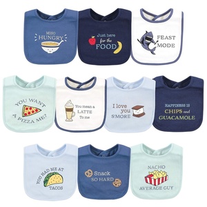 image:imageHudson Baby Unisex Baby Cotton Bibs Popsicle One SizeFood Puns Boy