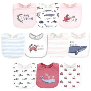 image:imageHudson Baby Unisex Baby Cotton Bibs Popsicle One SizeGirl Whale Shark