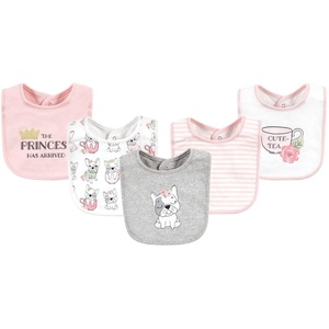 image:imageHudson Baby Unisex Baby Cotton Bibs Popsicle One SizeGirl Whimsical Dog