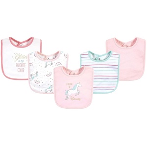 image:imageHudson Baby Unisex Baby Cotton Bibs Popsicle One SizeGlitter Unicorn