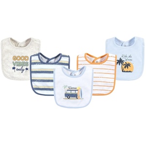 image:imageHudson Baby Unisex Baby Cotton Bibs Popsicle One SizeGone Surfing