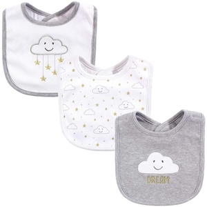 image:imageHudson Baby Unisex Baby Cotton Bibs Popsicle One SizeGray Cloud