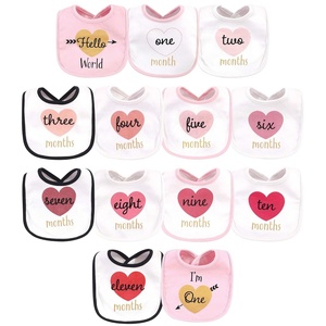 image:imageHudson Baby Unisex Baby Cotton Bibs Popsicle One SizeHello World