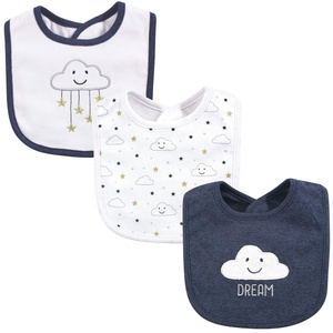image:imageHudson Baby Unisex Baby Cotton Bibs Popsicle One SizeNavy Cloud
