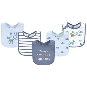 image:imageHudson Baby Unisex Baby Cotton Bibs Popsicle One SizePastel Dino