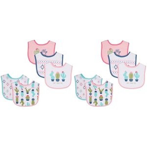 image:imageHudson Baby Unisex Baby Cotton Bibs Popsicle One SizePink Cactus