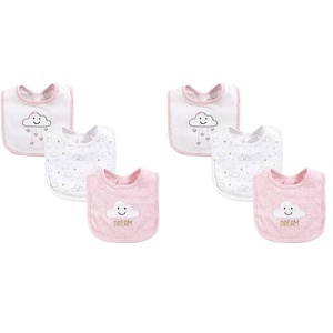 image:imageHudson Baby Unisex Baby Cotton Bibs Popsicle One SizePink Cloud