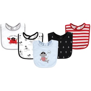 image:imageHudson Baby Unisex Baby Cotton Bibs Popsicle One SizePirate Shark