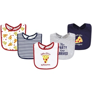 image:imageHudson Baby Unisex Baby Cotton Bibs Popsicle One SizePizza Slice of Heaven