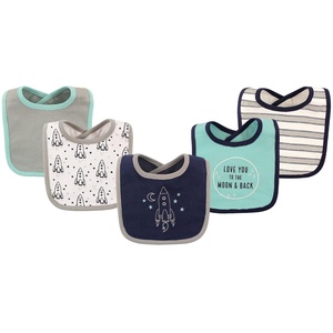 image:imageHudson Baby Unisex Baby Cotton Bibs Popsicle One SizeRocket