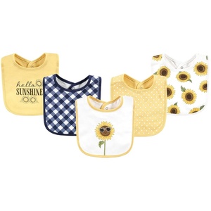 image:imageHudson Baby Unisex Baby Cotton Bibs Popsicle One SizeSunflower