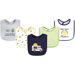 image:imageHudson Baby Unisex Baby Cotton Bibs Popsicle One SizeTaco Truck